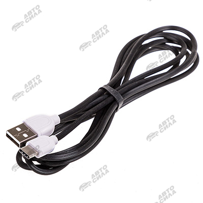 кабель USB SKYWAY Type-C 3.0А 2м Черный в коробке S09603005