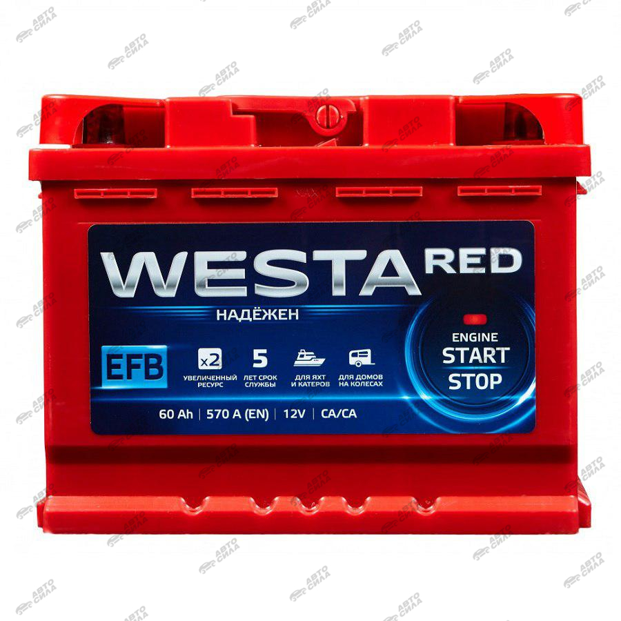 Аккумулятор vesta. Аккумулятор автомобильный Westa Red 60. Аккумулятор Westa Red EFB. Аккумулятор Westa Red 60 640a o\п EFB. Аккумулятор Westa Red 75ач.