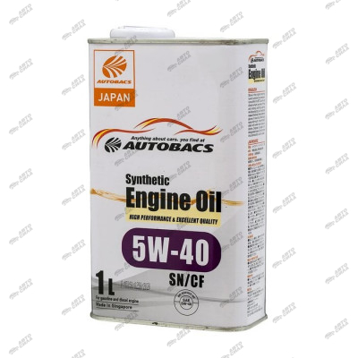масло моторное AUTOBACS ENGINE OIL SYNTHETIC 5W40 SN/CF  1л (Сингапур) A00032065