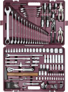 набор инстр. THORVIK универсальный 128 предметов, 1/4", 1/2"DR в кейсе арт.TS128