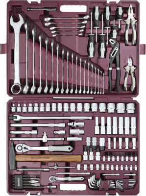 набор инстр. THORVIK универсальный 128 предметов, 1/4", 1/2"DR в кейсе арт.TS128