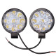 фара светодиодная SKYWAY OFF ROAD 84*84(100)*17мм круглая 12V/24V 27W 6000К компл 2 шт 9 диодов Дальний свет S07201096