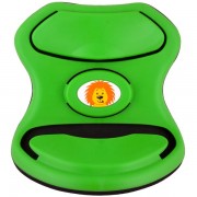адаптер ремня безопасности детский SKYWAY пластик зеленый с львенком S04004002