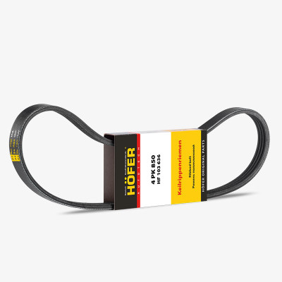 ремень HOFER поликлиновой 4PK850 для а/м KIA Rio II генератора HF 103 636