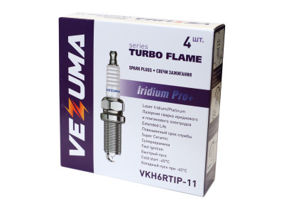 свечи VEZUMA для а/м SUBARU, INFINITI, NISSAN (упак. 4 шт.) "Iridium Pro+" арт. VKH6RTIP-11
