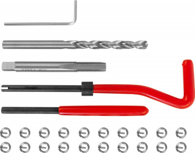набор для восстановления резьбы THORVIK M6x1.0 (25 предметов) арт.TRIS61