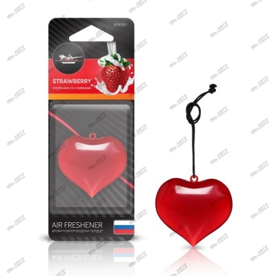ароматизатор Airline подвесной "Сердце" клубника со сливками AFSE001