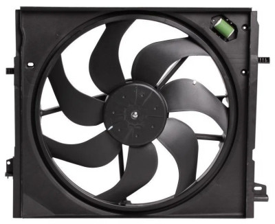 электровентилятор охлаждения LUZAR Qashqai II (13-), с кожухом LFK 14EA