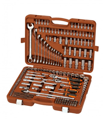 набор инстр. OMBRA универсальный 216 предметов, 1/4", 3/8" и 1/2"DR в кейсе арт.OMT216S