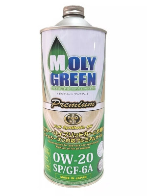 масло  моторное MOLY GREEN PREMIUM 0W-20 SP/GF-6A 1л 0470167