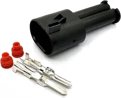 колодка соединительная AIRLINE 2 pin без проводов для заднего датчика ABS VAG Octavia I, Golf IV AECC264