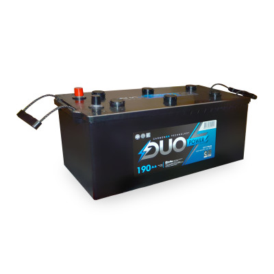 аккумулятор DUO POWER TT 190 А/ч 1350A обр. п. (514х218х195) (клемма конус) низкий корпус 6СТ-190 LЗ (R)