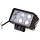 фара светодиодная SKYWAY OFF ROAD 110*78мм прямоугольная 12V/24V 18W 6000К SKYWAY 6 диодов Ближний свет S07201036