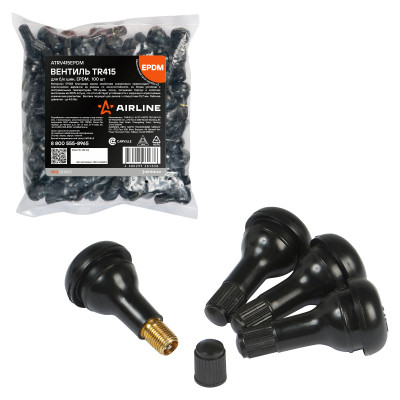 вентиль для б/к шин AIRLINE TR415 PRO, EPDM резина, (в уп.100 шт.) ATRV415EPDM