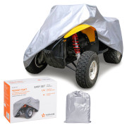 Чехол-тент на квадроцикл AIRLINE защитный, разм. М (208*122*80см), серый, универсальн. AC-QC-07
