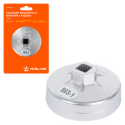 съемник масляного фильтра AIRLINE "Чашка" 75мм, 15 граней ATFC009