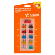 предохранители AIRLINE с индикатором стандарт 5-30А, 10 шт в блистере AFU-SL-05
