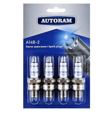 свечи AUTORAM А14В-2 (0,8) Волга 2410,3102 дв.402 (BP5HS) (блист. 4 шт.)