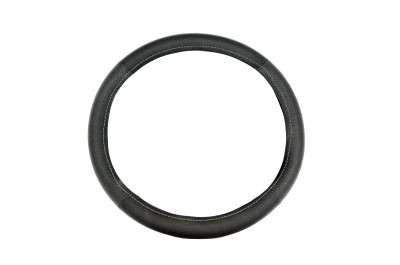 оплетка CARPETELLI на руль M кожа Perforation Dakota (черная перфорация с черной кожей, серая нить) арт. CA011-DPBkGr