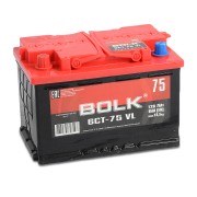 аккумулятор BOLK 75 А/ч 600А (278*175*190)