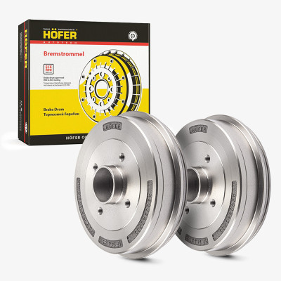барабан тормозной HOFER Renault Logan (04-) c ABS d=203 (к-т 2 шт.) чугунный  HF 144 833