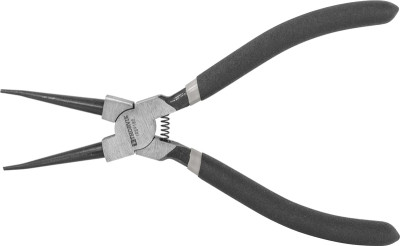 щипцы для стопорных колец THORVIK прямые "сжим" 180 мм, 12-65 мм с ПВХ рукоятками арт.IRSP180