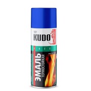 краска KUDO 520 мл термостойкая черная KU-5002