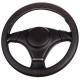 оплетка SKYWAY FLEX  M Черная перфорированая экокожа S01109005