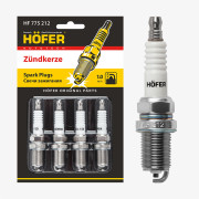 свечи HOFER для а/м LADA 2110 инж. 16V (1мм, R, Cu) (блист. 4 шт.) (ан.BCPR6E-11) HF 775 212