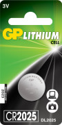 батарейка GP Lithium литиевая CR2025 3V BP1 (1 шт/уп.) 17037