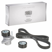 ролик TRIALLI для а/м натяжной + ремень генератора  Renault Logan (1рем. 6PK1822+2 ролика) GD 717