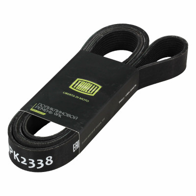 ремень TRIALLI приводной для а/м КАМАЗ 5490/Mercedes Axor [OM457] генератора/помпы/компрессора 9PK2338