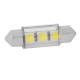 светодиод SKYWAY T11(C5W) 12V 3 SMD диодов с цоколем 36мм 1-контактная Белая Салон, номер min20  S08201169