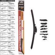 щетка с/о SKYWAY бескаркасная СТАНДАРТ 9 адаптеров 38см/15" S02701059