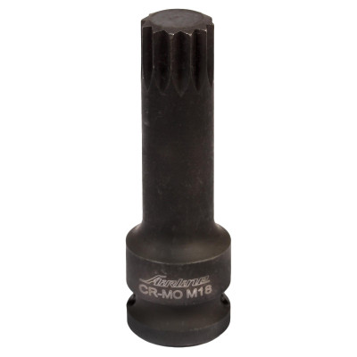 головка AIRLINE  ударная торцевая1/2" DR внешний SPLINE M18 (ATAS039)
