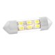 светодиод SKYWAY T11(C5W) 12V 6 SMD диода цок. белая (салон, номер, габариты) S08201182