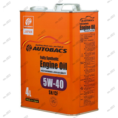 масло моторное AUTOBACS 5W40 SN/CF синт. 4л A01508404