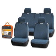 чехлы-майки AIRLINE "Рамье" на сиденья, велюр, комплект 7 пред. (синий) ASC-KR-08