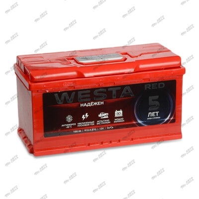 аккумулятор WESTA RED Premium 100R А/ч обр. 910А (353*175*190)