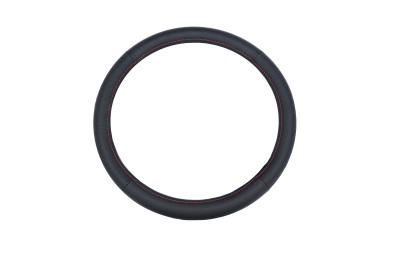 оплетка CARPETELLI на руль M кожа Perforation Dakota (черная перфорация с черной кожей, красная нить ) арт. CA011-DPBkRd