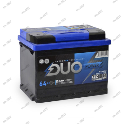 аккумулятор DUO POWER 64 А/ч 610A обр. п. (242х175х190) 6СТ-64 LЗ (R)
