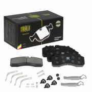 колодка TRIALLI для а/м Камаз, МАЗ, MAN, Iveco, Scania (WVA 29059) диск. перед. с р/к PFT 029059