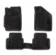 коврики AIRLINE салонные Chevrolet Lacetti (2004-2012) 3D с подпятником, высокий борт, полимер, черн. компл. 4 шт ACM-PS-21