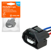 колодка соединительная AIRLINE 3 pin с проводами для датчика положения дроссельной заслонки Toyota Avensis, Corolla AECC062