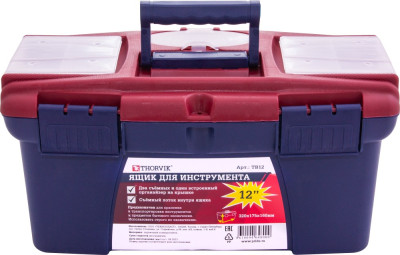 ящик для инструмента THORVIK 12", пластиковый, 320х175х160 мм арт.TB12