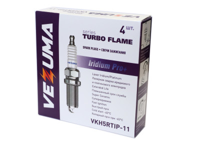 свечи VEZUMA для а/м CITROEN / INFINITI / LANCIA / NISSAN / PEUGEOT / RENAULT (упак. 4 шт.) "Iridium Pro" арт. VKH5RTIP-11