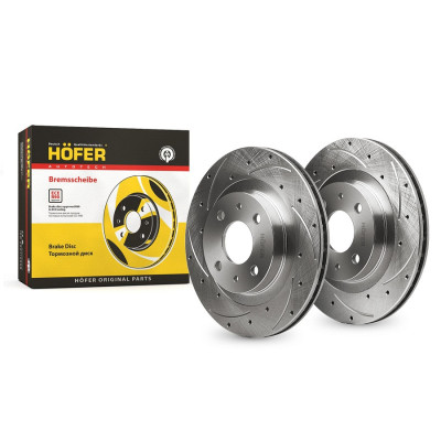 диск тормозной HOFER 2112 R14 канавка  перфорация. HF 130 218