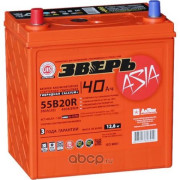 аккумулятор ЗВЕРЬ Asia 40 А/ч 450/560A (кл. конус узкие) (189x129x223) 6СТ-40LЗ/55B19R