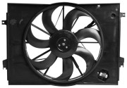 электровентилятор охлаждения LUZAR для а/м Hyundai Tucson (04-)/Sportage II (04-) (с кожухом и резист.) (тип Doowon) (LFK 0880)