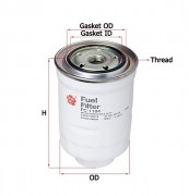 Фильтр топливный SAKURA ( TOYOTA/MAZDA 1.8-4.2D/TD 85>) FC-1104 (OEM 2339030090)